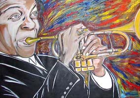 Jazz musico caricatura